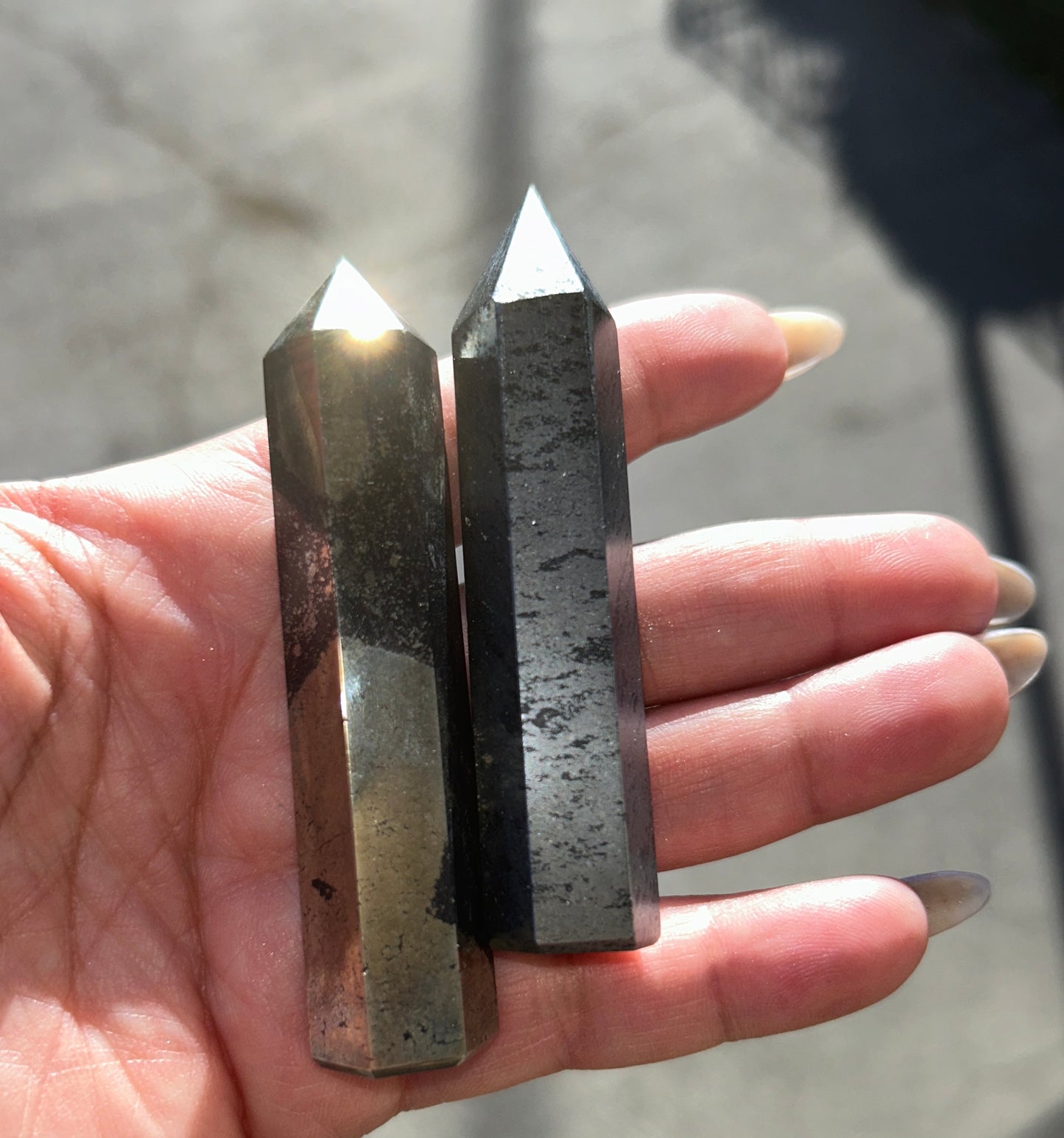 222 PYRITE N' HEMATITE SET