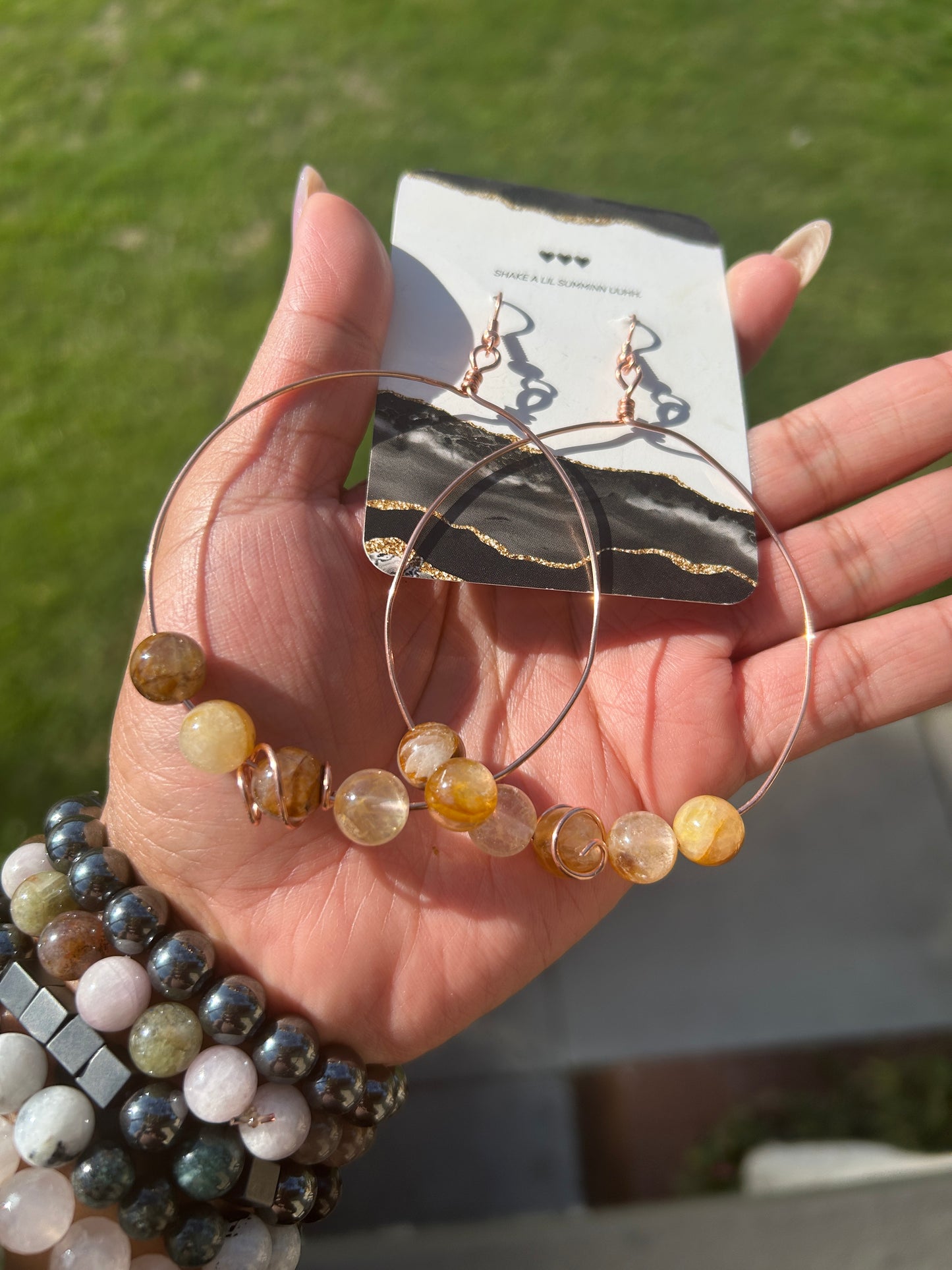 GOLDEN HEALER EARRINGS (COPPER)