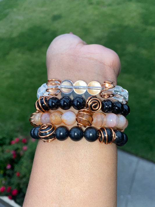 COPPER POWER WRAPPED BRACELETS
