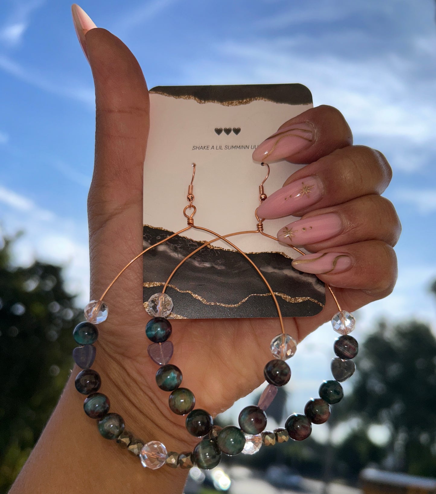 HEART OVER HEAD EARRINGS