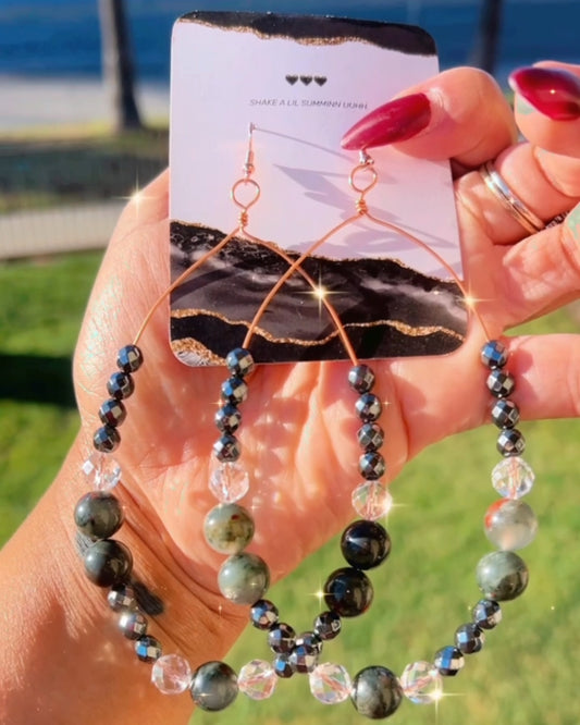 FREE EARRINGS (BLOODSTONE)