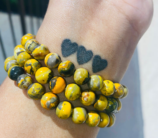 BUMBLE BEE JASPER BRACELET