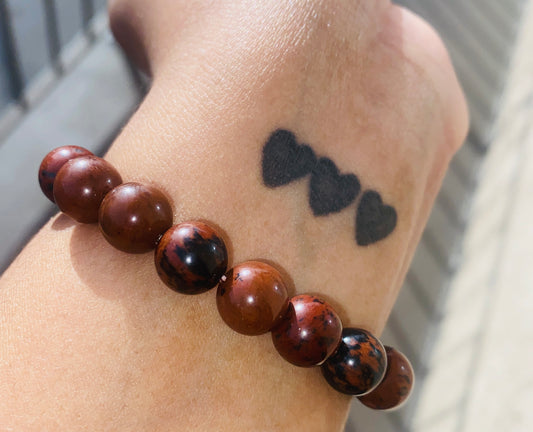 MAHOGANY OBSIDIAN BRACELET