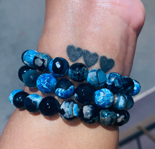 AZURITE AGATE BRACELET