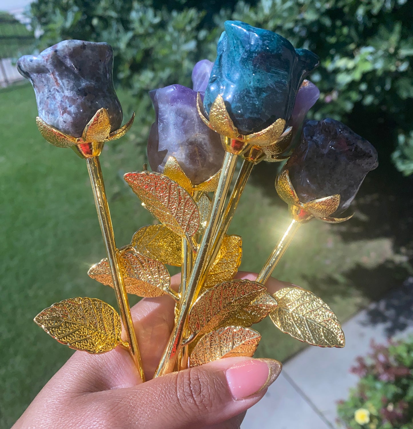 AMETHYST CARVED ROSE