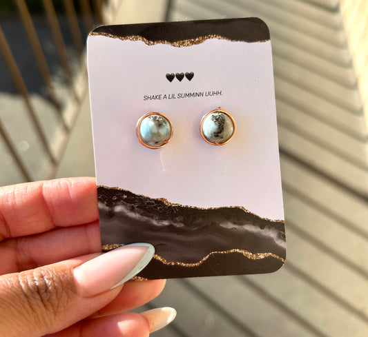 LARIMAR EARRINGS