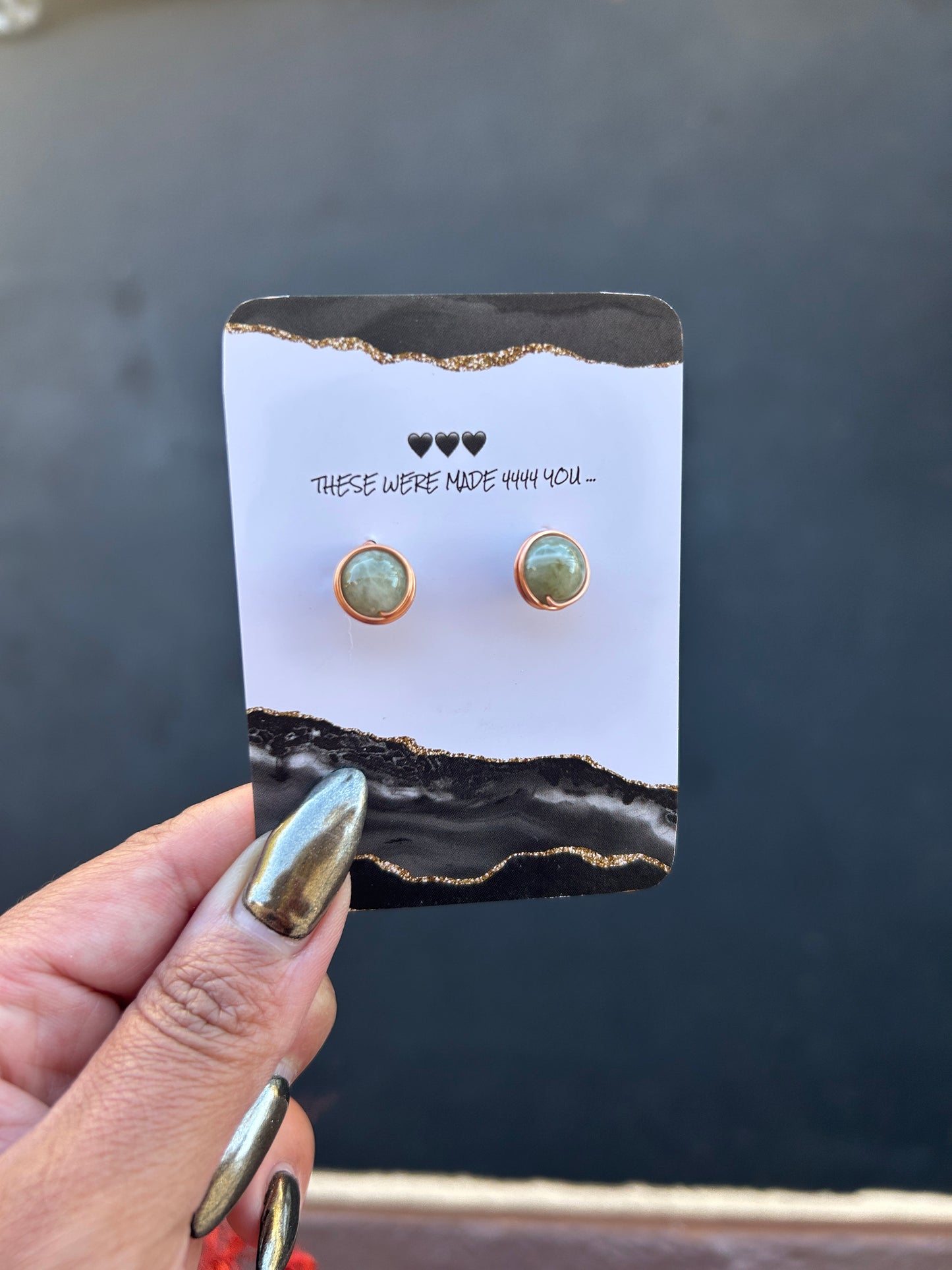 TSAVORITE (GREEN GARNET) STUDS