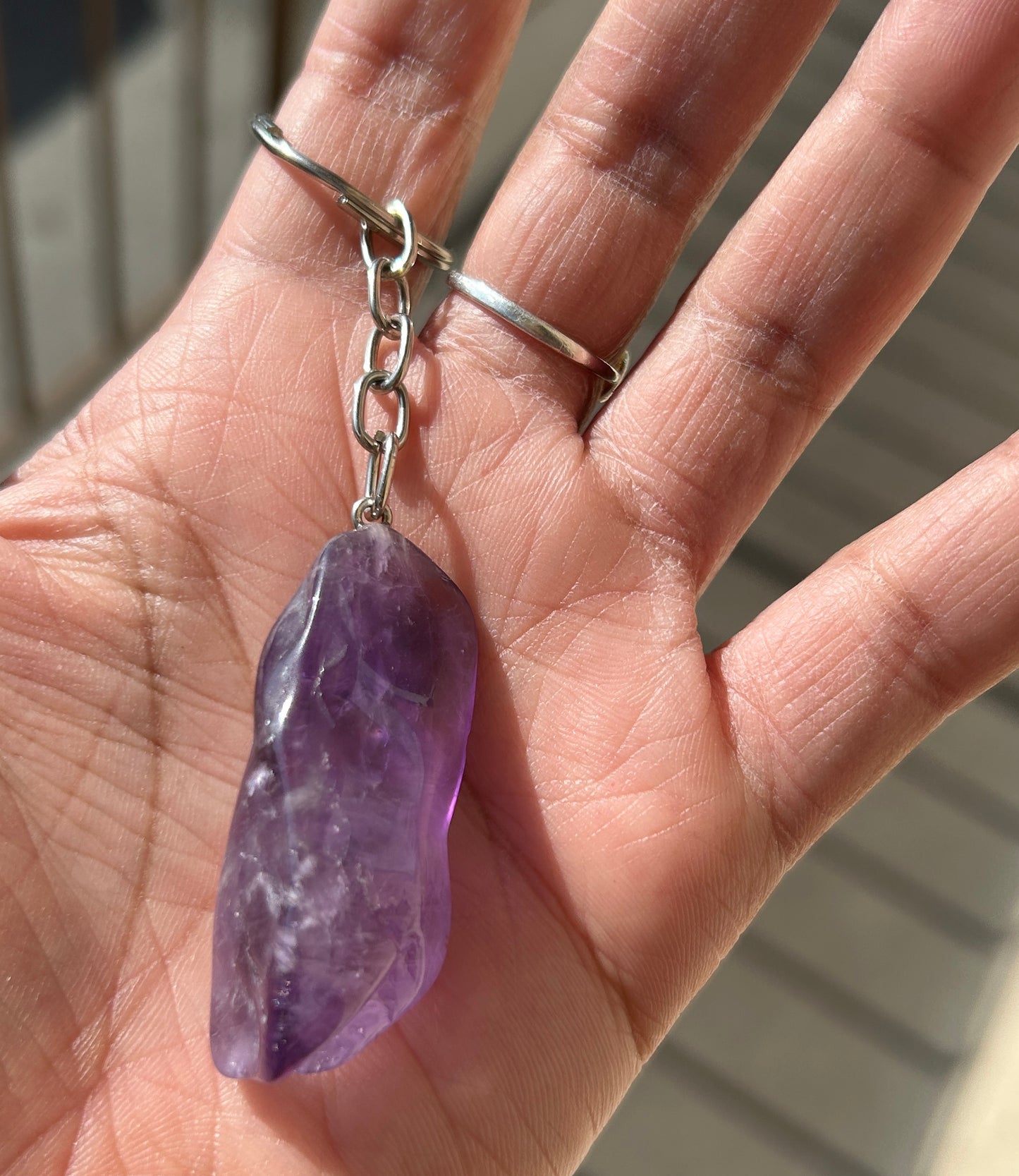 AMETHYST KEYCHAIN