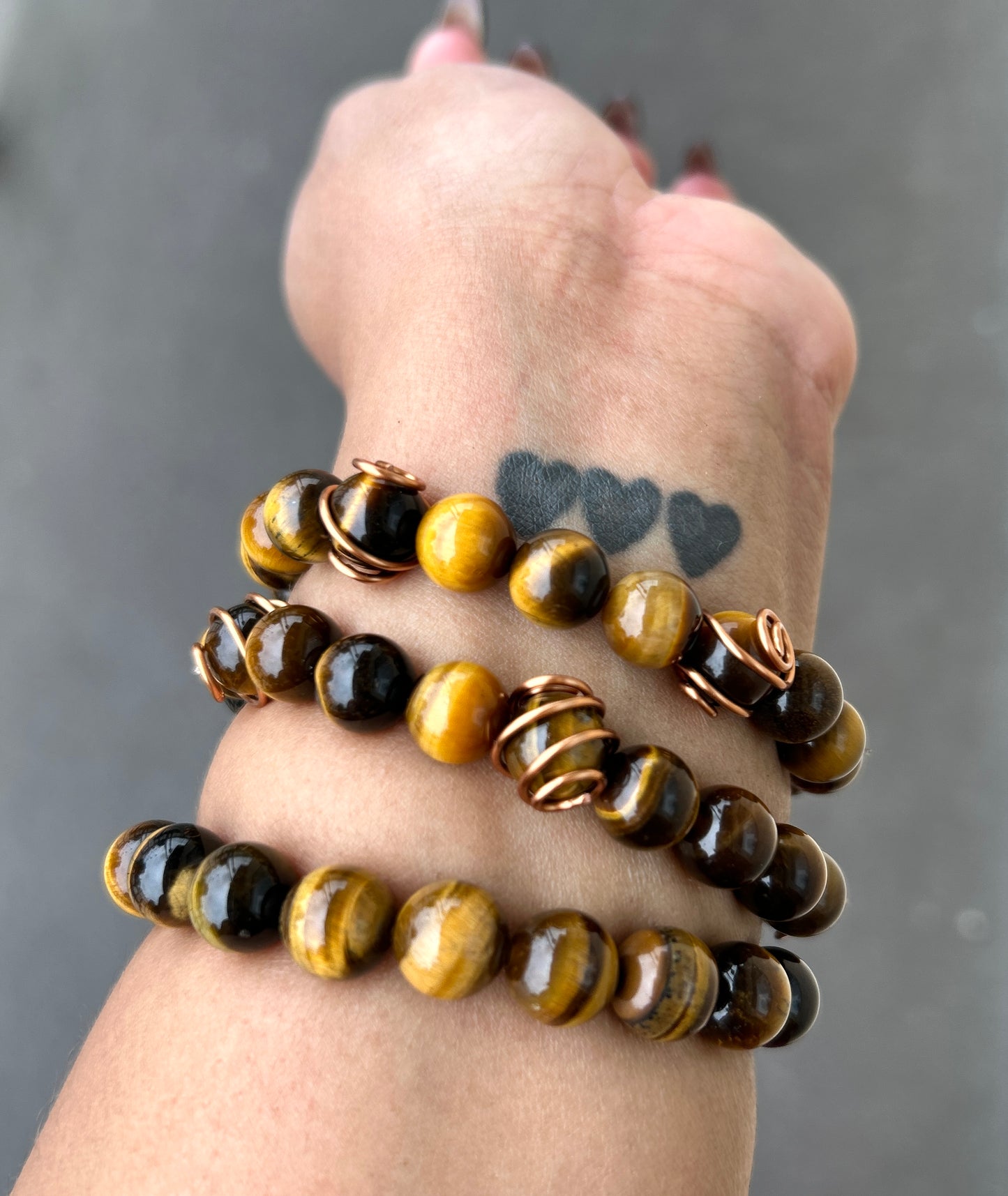 TIGERS EYE BRACELET (NO COPPER)