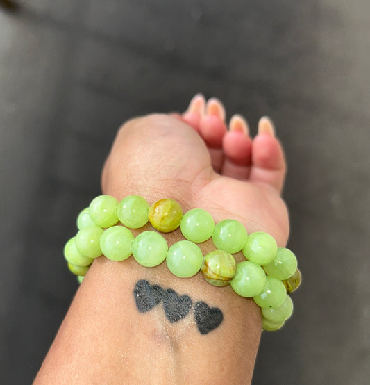 GREEN CALCITE BRACELET