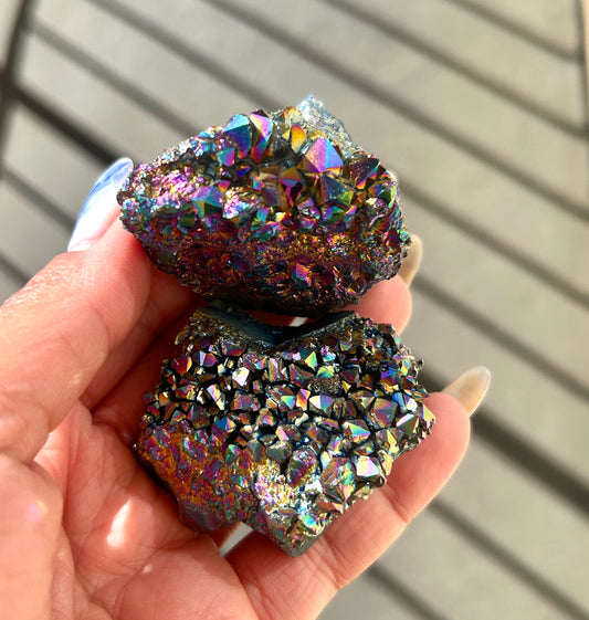 RAINBOW TITANIUM QUARTZ PIECES