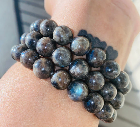 CHOCOLATE LABRADORITE BRACELET