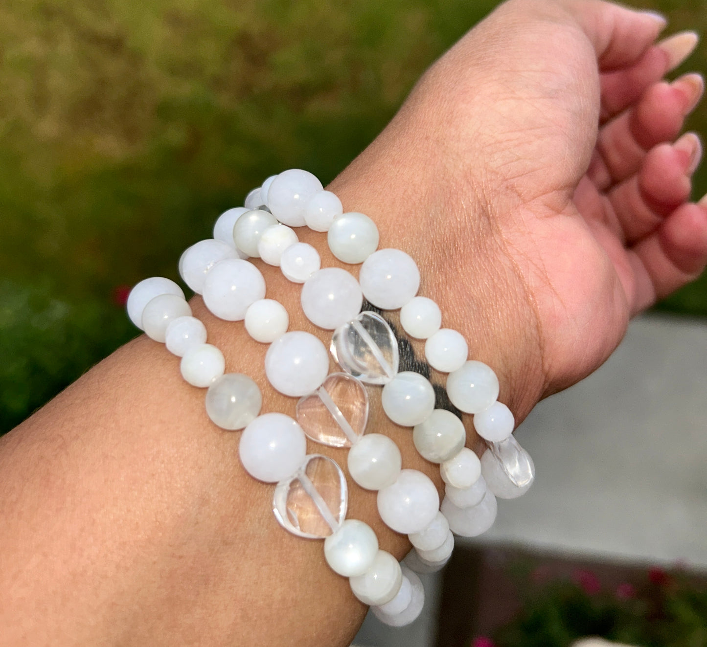 WHITE DRESS BRACELET
