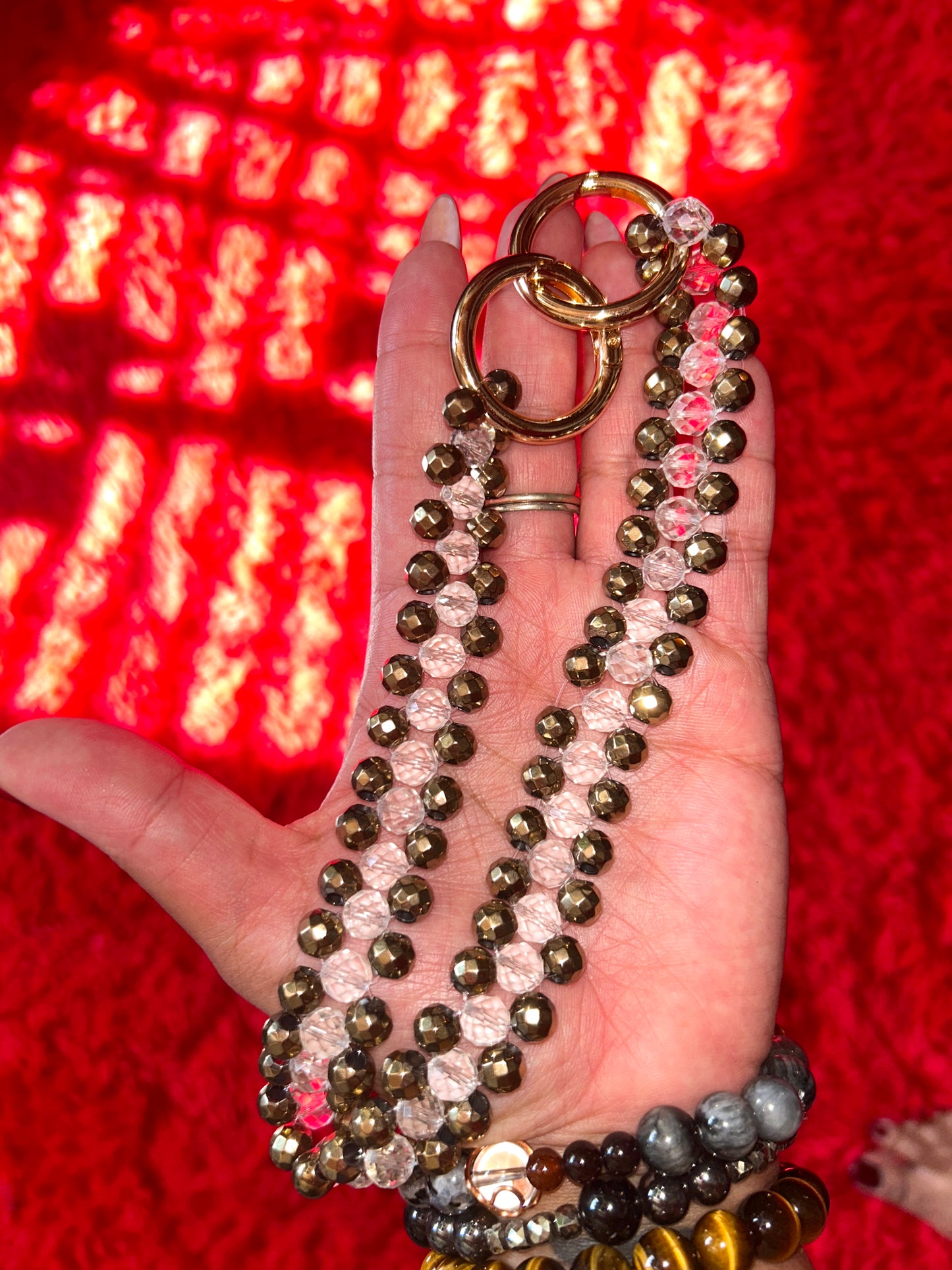 CLEAR QUARTZ N' PYRITE CLUTCH PURSE