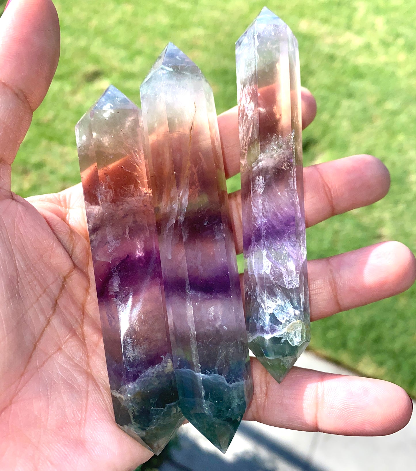 THA FLOACIST (DOUBLE POINTED FLUORITE WANDS)