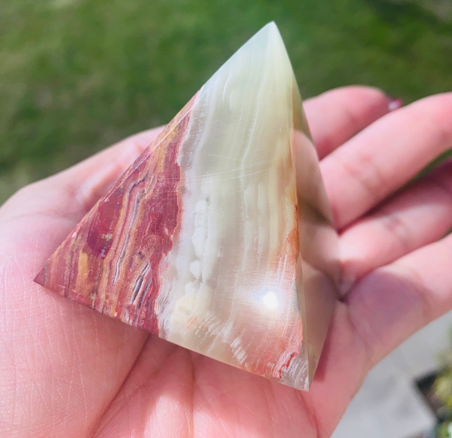 GREEN ONYX PYRAMIDS