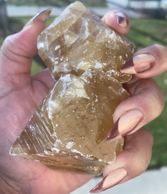 HONEY CALCITE CHUNKS