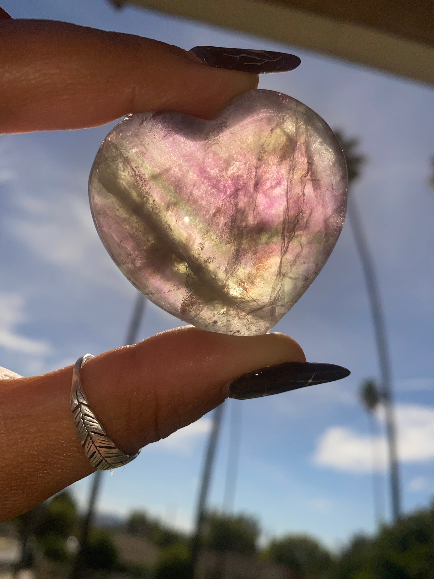 FLUORITE HEART