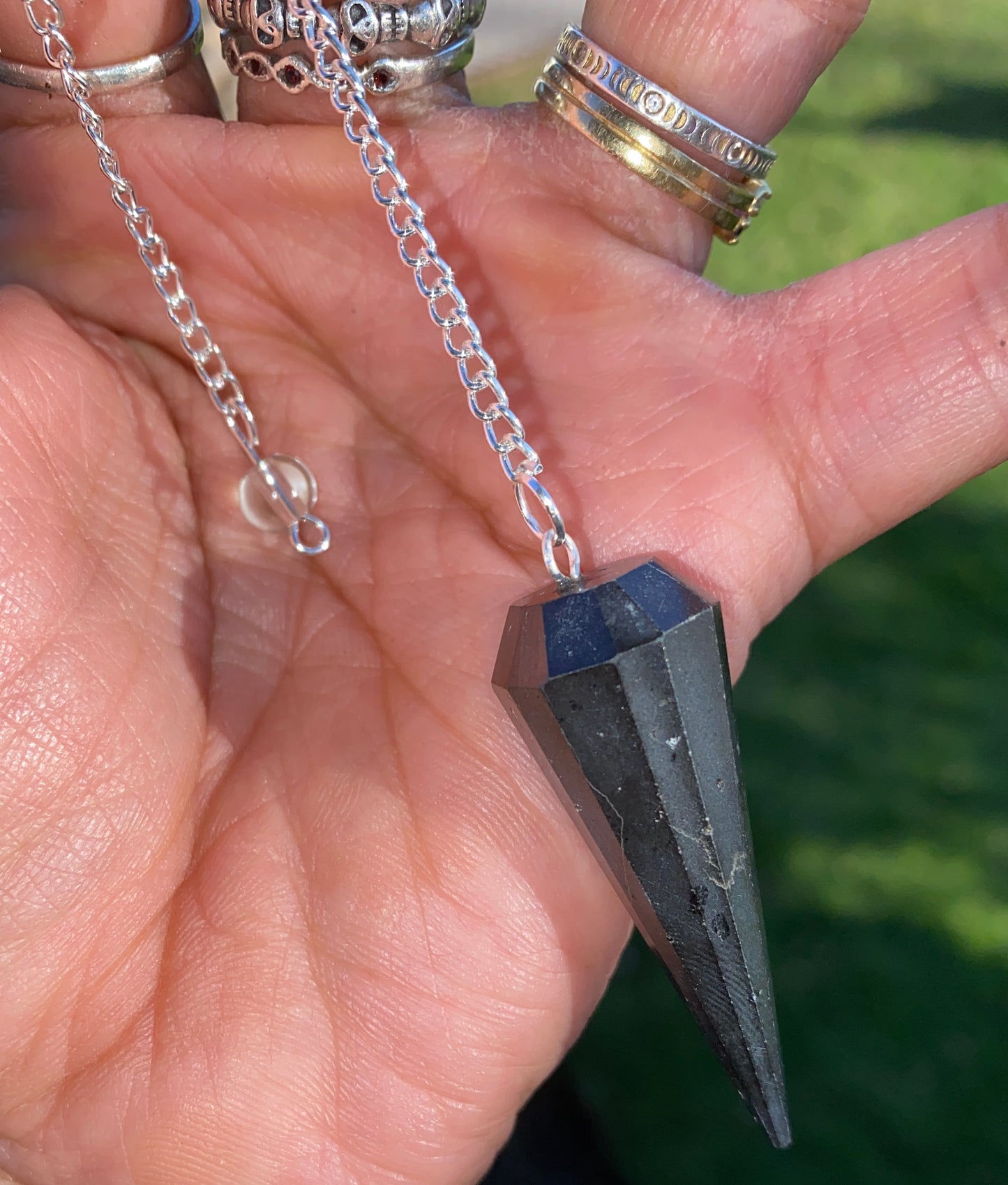 BLACK TOURMALINE PENDULUM