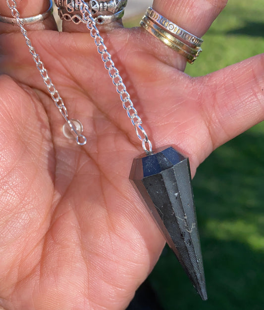 BLACK TOURMALINE PENDULUM