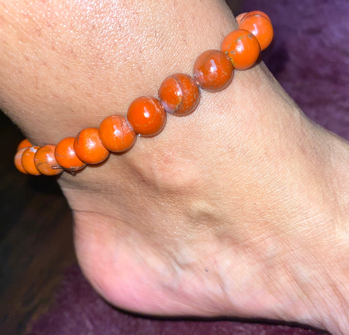 RED JASPER ANKLET