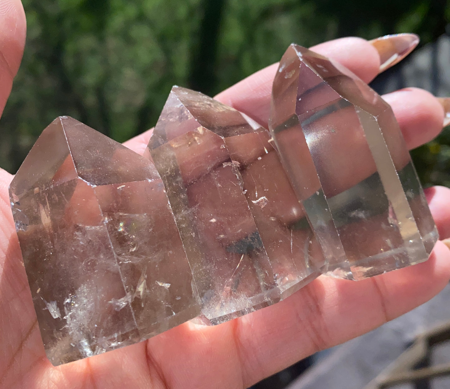 THA GUARDIAN ANGELS (SMOKY QUARTZ POINTS)