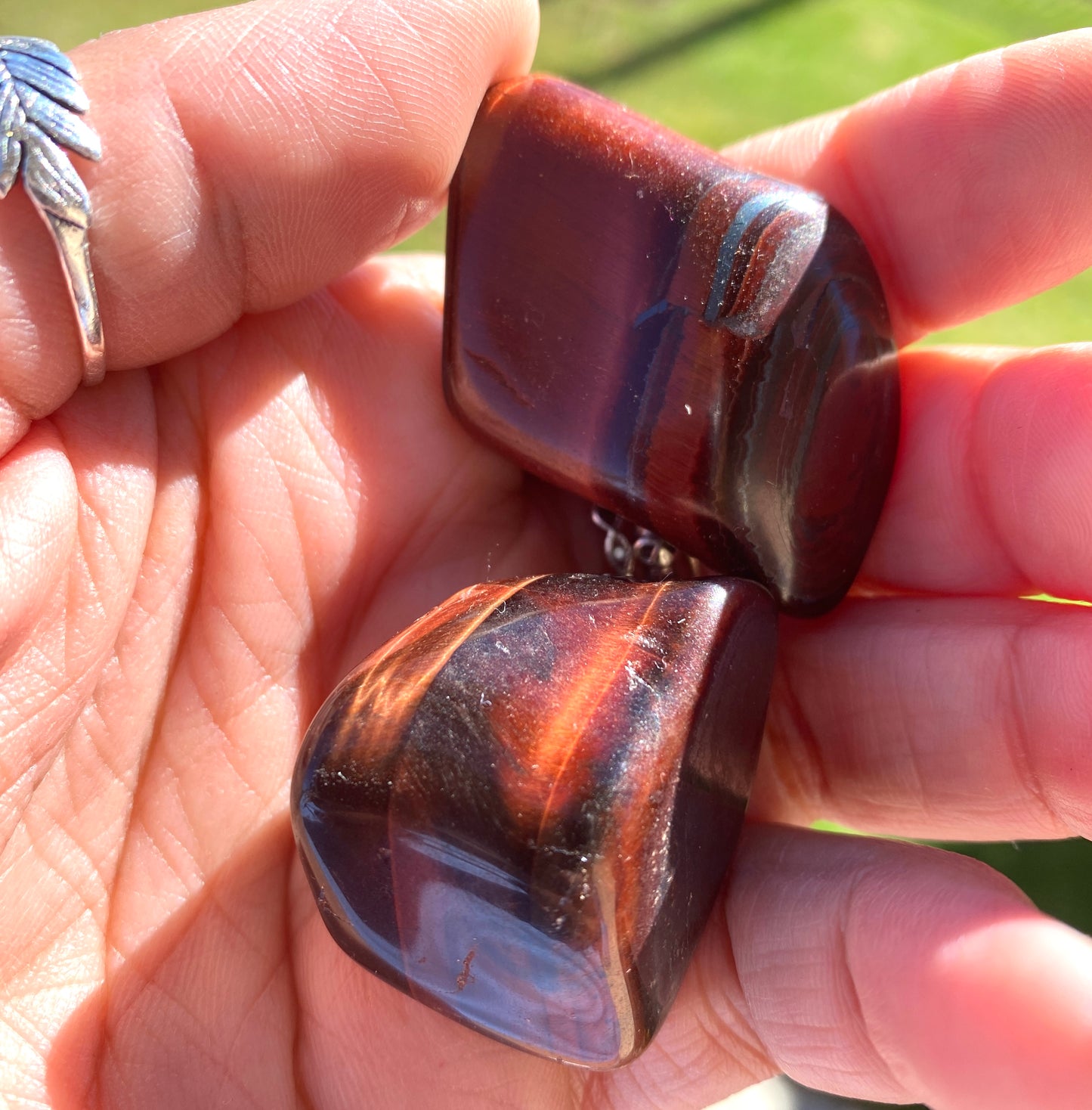 RED TIGERS EYE POCKET PIECE