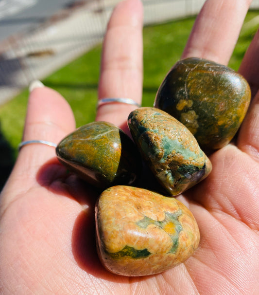 RAINFOREST JASPER POCKET PIECE