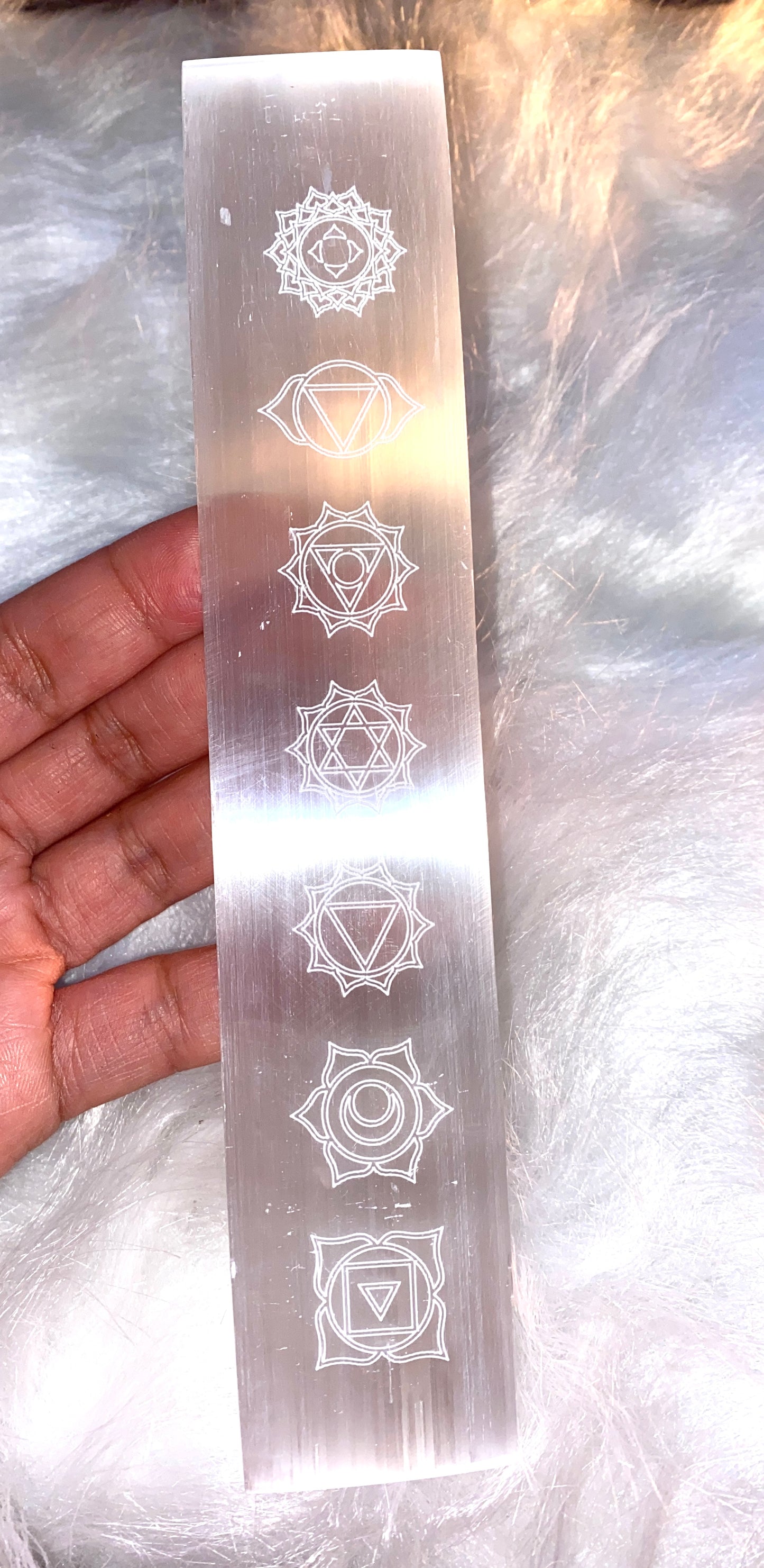 SELENITE CHAKRA BAR