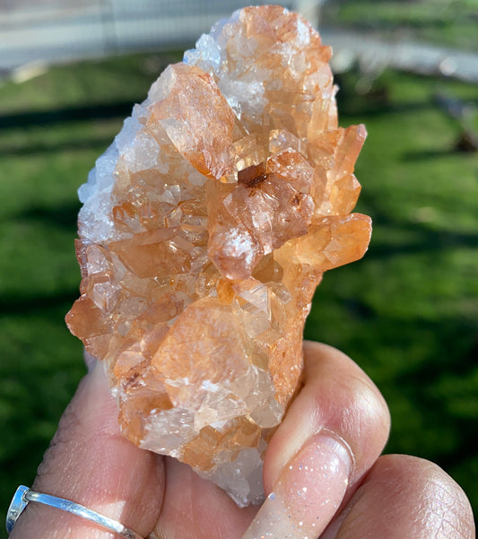 SIMBA (TANGERINE QUARTZ CLUSTER)