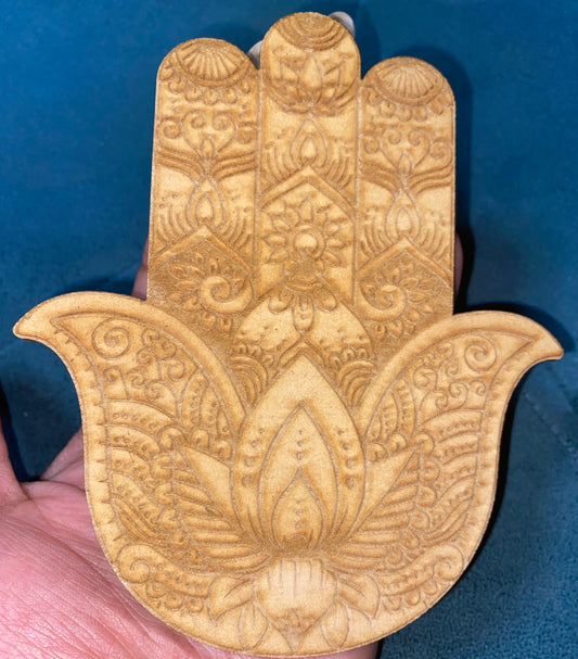 WOODEN HAMSA HAND DISPLAYS