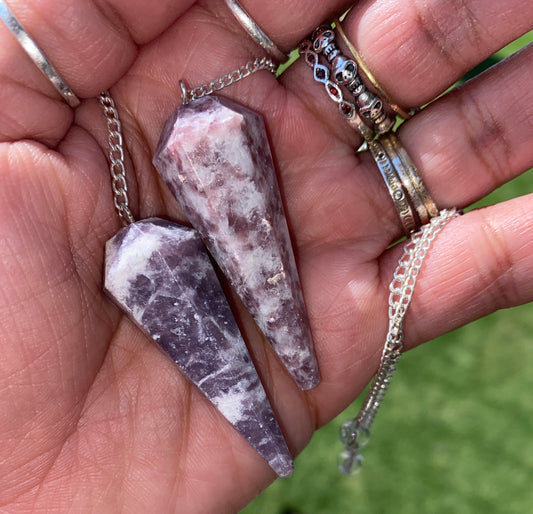 LEPIDOLITE PENDULUM