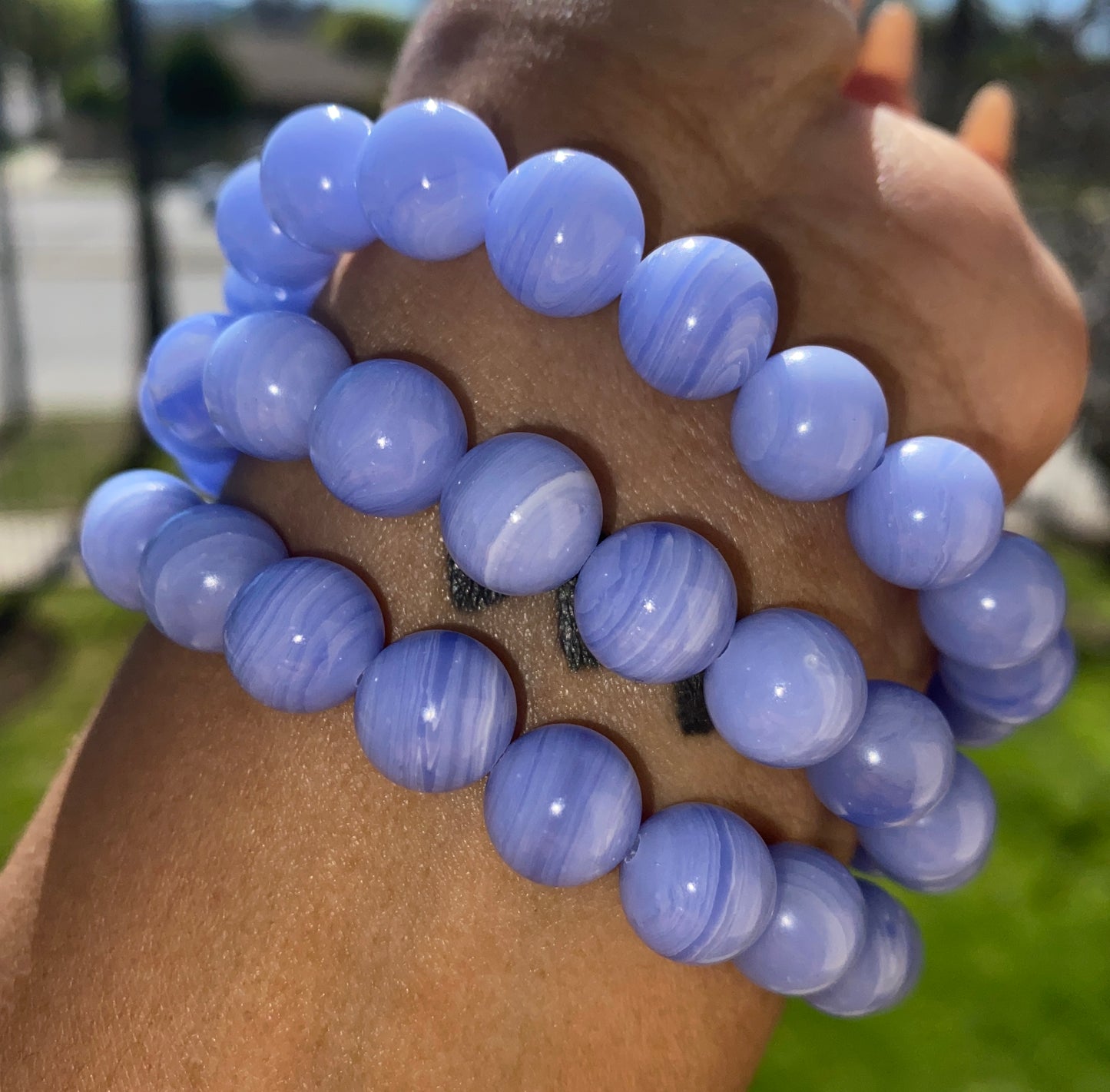 BLUE LACE AGATE BRACELET