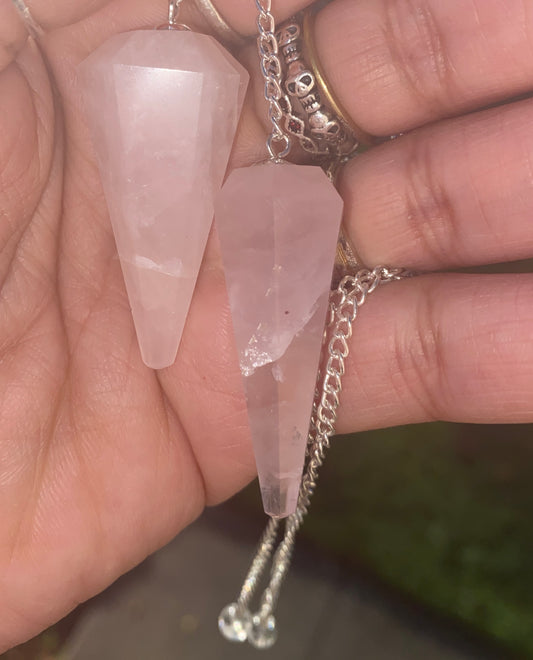 ROSE QUARTZ PENDULUM