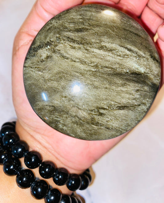 THA ALCHEMIST (GOLDEN OBSIDIAN PALM STONE)