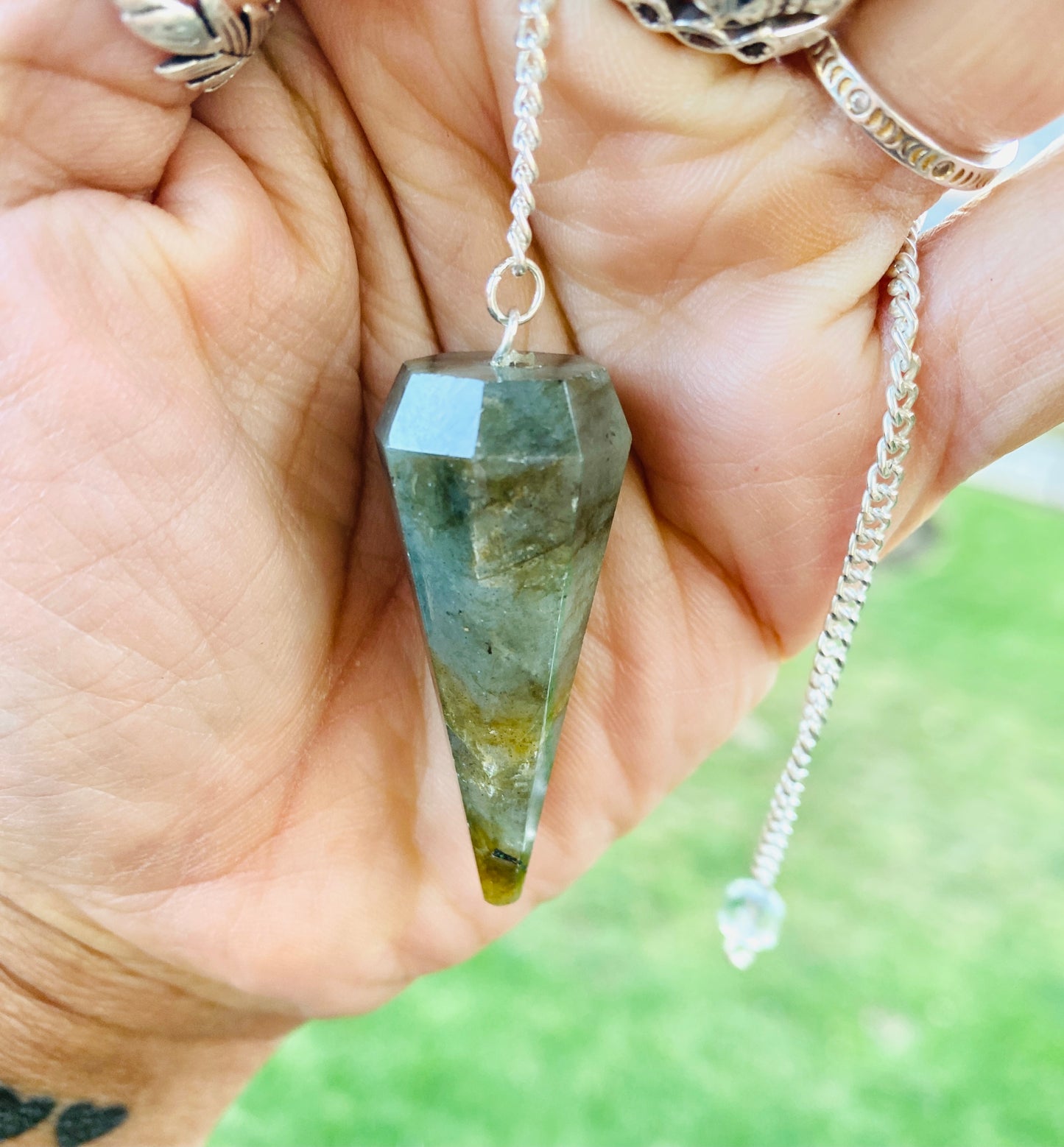 LABRADORITE PENDULUM