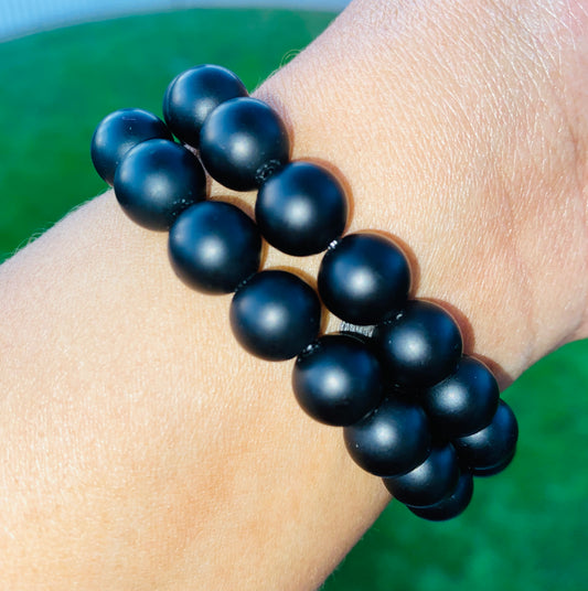 MATTE OBSIDIAN BRACELET