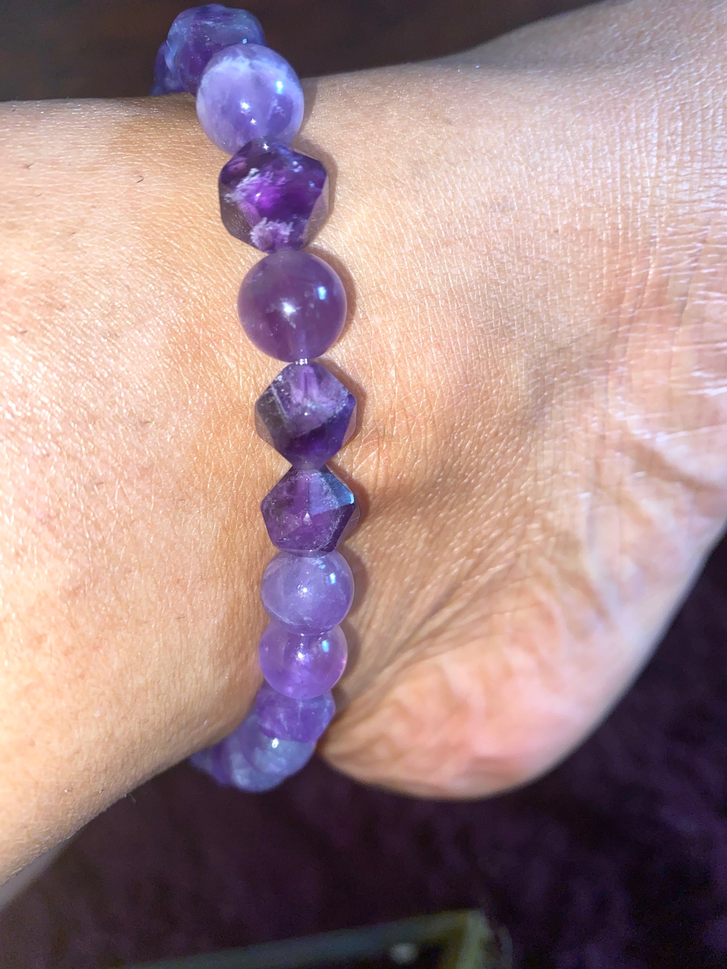 AMETHYST ANKLET